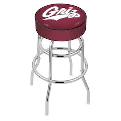 30" L7C1 - 4" Montana Cushion Seat with Double-Ring Chrome Base Swivel Bar Stool by Holland Bar Stool Company
