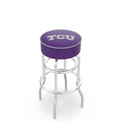30" L7C1 - 4" TCU Cushion Seat with Double-Ring Chrome Base Swivel Bar Stool by Holland Bar Stool Company