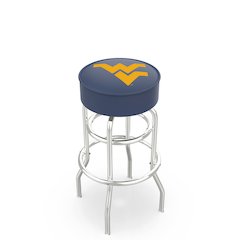 30" L7C1 - 4" West Virginia Cushion Seat with Double-Ring Chrome Base Swivel Bar Stool by Holland Bar Stool Company