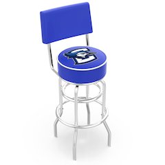 30" L7C4 - Chrome Double Ring Creighton Swivel Bar Stool with a Back by Holland Bar Stool Company