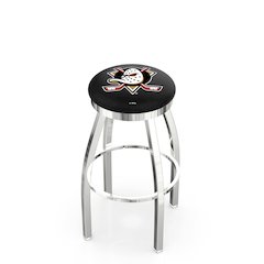 30" L8C2C - Chrome Anaheim Ducks Swivel Bar Stool with Accent Ring by Holland Bar Stool Company