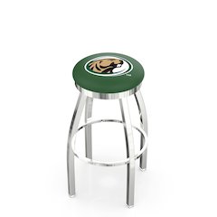 30" L8C2C - Chrome Bemidji State Swivel Bar Stool with Accent Ring by Holland Bar Stool Company