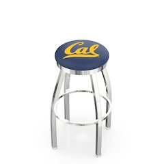 30" L8C2C - Chrome Cal Swivel Bar Stool with Accent Ring by Holland Bar Stool Company