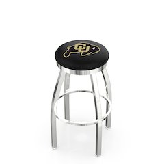 30" L8C2C - Chrome Colorado Swivel Bar Stool with Accent Ring by Holland Bar Stool Company