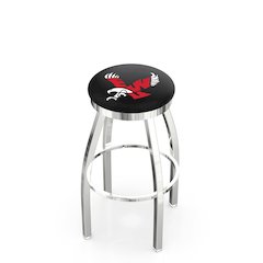 36" L8C2C - Chrome Eastern Washington Swivel Bar Stool with Accent Ring by Holland Bar Stool Company