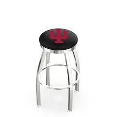 36" L8C2C - Chrome Indiana Swivel Bar Stool with Accent Ring by Holland Bar Stool Company