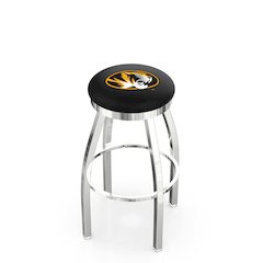 36" L8C2C - Chrome Missouri Swivel Bar Stool with Accent Ring by Holland Bar Stool Company