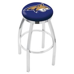 36" L8C2C - Chrome Montana State Swivel Bar Stool with Accent Ring by Holland Bar Stool Company