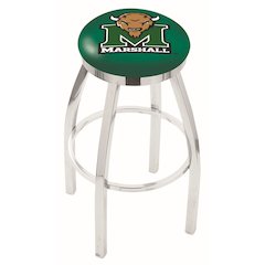 36" L8C2C - Chrome Marshall Swivel Bar Stool with Accent Ring by Holland Bar Stool Company