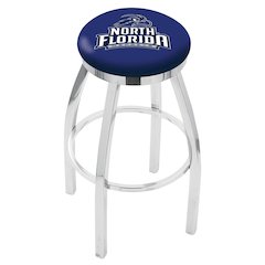 36" L8C2C - Chrome North Florida Swivel Bar Stool with Accent Ring by Holland Bar Stool Company