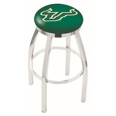 36" L8C2C - Chrome South Florida Swivel Bar Stool with Accent Ring by Holland Bar Stool Company