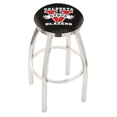 36" L8C2C - Chrome Valdosta State Swivel Bar Stool with Accent Ring by Holland Bar Stool Company