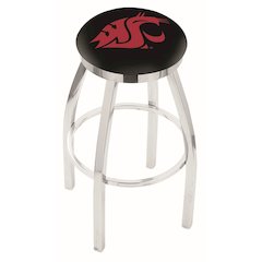 36" L8C2C - Chrome Washington State Swivel Bar Stool with Accent Ring by Holland Bar Stool Company