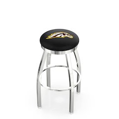 36" L8C2C - Chrome Western Michigan Swivel Bar Stool with Accent Ring by Holland Bar Stool Company