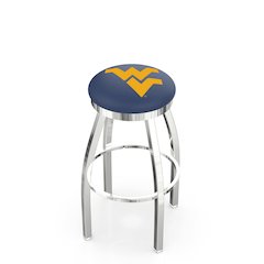 36" L8C2C - Chrome West Virginia Swivel Bar Stool with Accent Ring by Holland Bar Stool Company