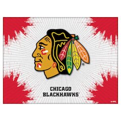 Chicago Blackhawks 24" x 32" Officially Licensed Logo Canvas