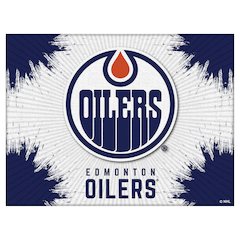 Edmonton Oilers 24" x 32" Officially Licensed Logo Canvas