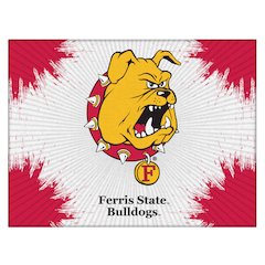 Ferris State 24" x 32" Officially Licensed Logo Canvas