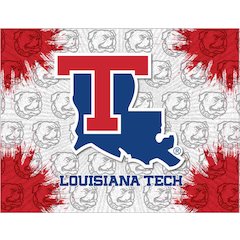 Louisiana Tech 24" x 32" Officially Licensed Logo Canvas