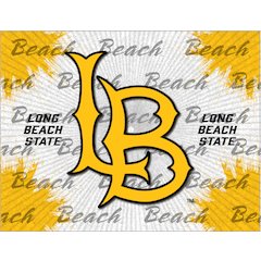 Long Beach State University 24" x 32" Officially Licensed Logo Canvas