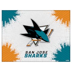 San Jose Sharks 24" x 32" Officially Licensed Logo Canvas