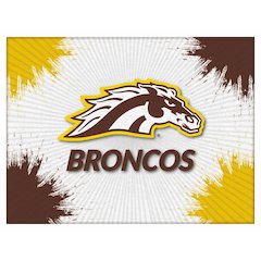 Western Michigan 24" x 32" Officially Licensed Logo Canvas