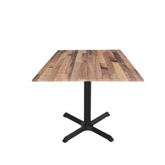 30" Tall OD211 Indoor/Outdoor All-Season Table with 36" x 36" Square Rustic Top