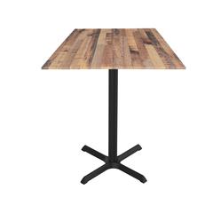 36" Tall OD211 Indoor/Outdoor All-Season Table with 36" x 36" Square Rustic Top