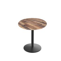 30" Tall OD214 Indoor/Outdoor All-Season Table with 36" Diameter Rustic Top
