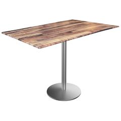 42" Tall OD214 Indoor/Outdoor All-Season Table with 32" x 48" Rustic Top