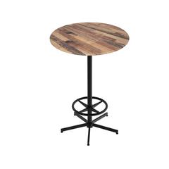 42" Tall OD216 Indoor/Outdoor All-Season Table with 36" Diameter Rustic Top