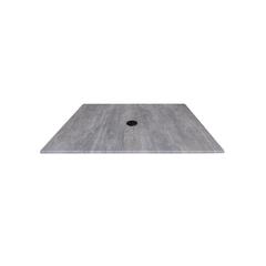 36" x 36" Greystone, Indoor/Outdoor All-Season EuroSlim Table Top with Umbrella Hole