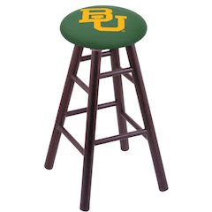 Oak Extra Tall Bar Stool in Dark Cherry Finish with Baylor Seat