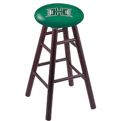Oak Extra Tall Bar Stool in Dark Cherry Finish with Hawaii Seat