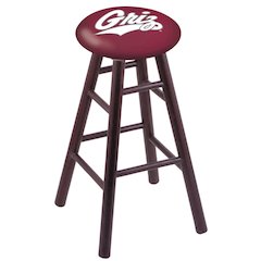 Oak Extra Tall Bar Stool in Dark Cherry Finish with Montana Seat