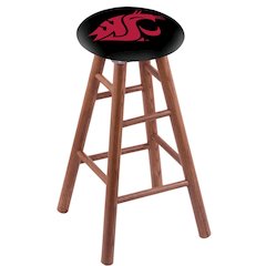 Oak Bar Stool in Medium Finish with Washington State Seat