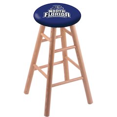 Oak Bar Stool in Natural Finish with North Florida Seat