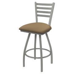 XL 410 Jackie 30" Swivel Bar Stool with Anodized Nickel Finish and Canter Sand Seat