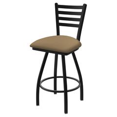 XL 410 Jackie 30" Swivel Bar Stool with Black Wrinkle Finish and Canter Sand Seat