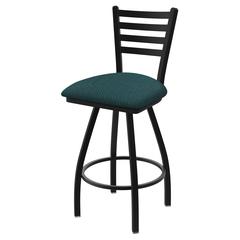 XL 410 Jackie 30" Swivel Bar Stool with Black Wrinkle Finish and Graph Tidal Seat