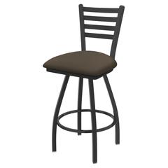 XL 410 Jackie 30" Swivel Bar Stool with Pewter Finish and Canter Earth Seat