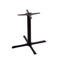 211 Black Cast Iron Table Height Base with 30" x 30" X-Style Foot