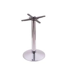 214 Chrome Cast Iron Table Height Base with 16" Dia. Round Foot