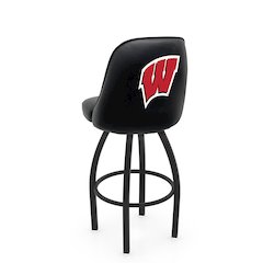 Logo Grizzly Wisconsin "W" Swivel Bar Stool