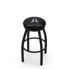 U.S. Space Force 36" Swivel Bar Stool with Black Wrinkle Finish
