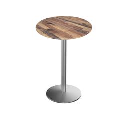 42" Tall Indoor/Outdoor All-Season Table with 32" Diameter Rustic Top