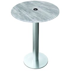 All-Season Table with 32" Diameter Greystone Top with Umbrella Hole