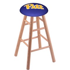 Oak Extra Tall Bar Stool in Natural Finish with Pitt Seat