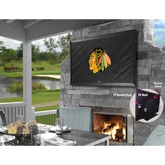 Chicago Blackhawks TV Cover (TV sizes 50"-56") by Covers by HBS