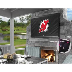 New Jersey Devils TV Cover (TV sizes 50"-56") by Covers by HBS